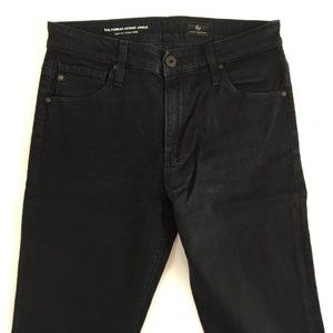 Ag Adriano Goldschmied Farrah Skinny Ankle Black Jeans 28
